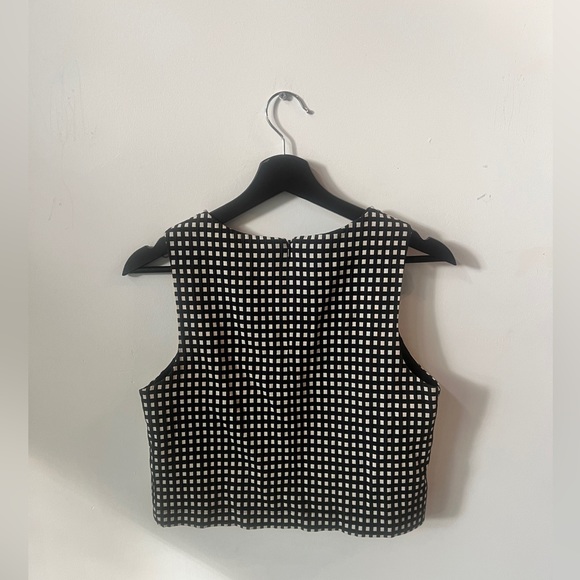 TOPSHOP gingham shirt - size 6 S/M - Picture 2 of 2